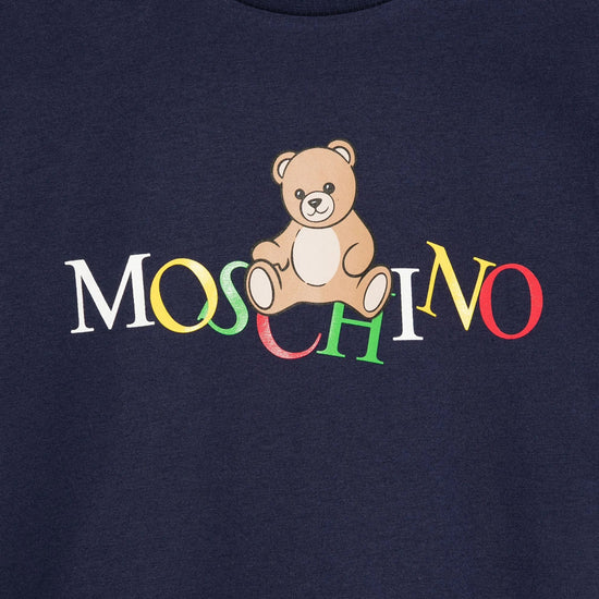 Moschino Kids Teddy Logo Maxi T-shirt