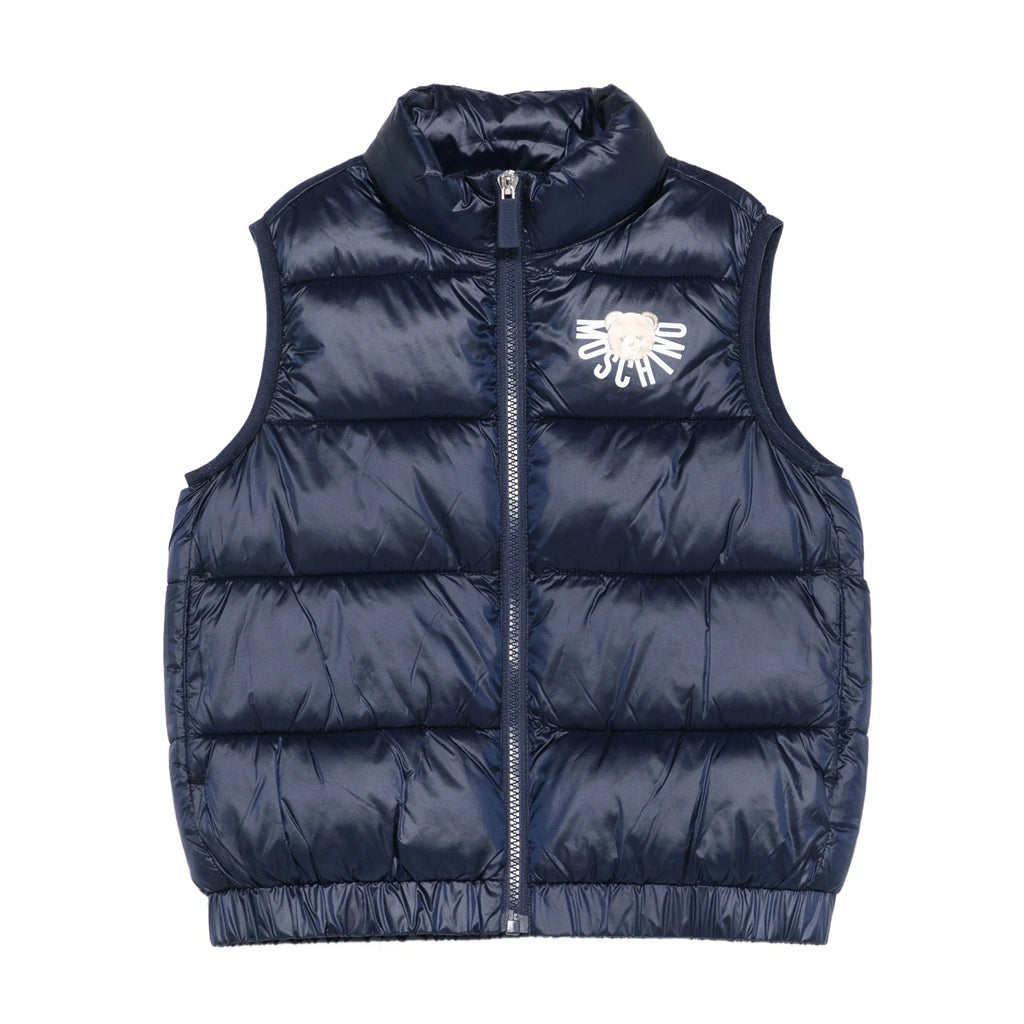 Moschino Kids Teddy Logo Padded Gilet