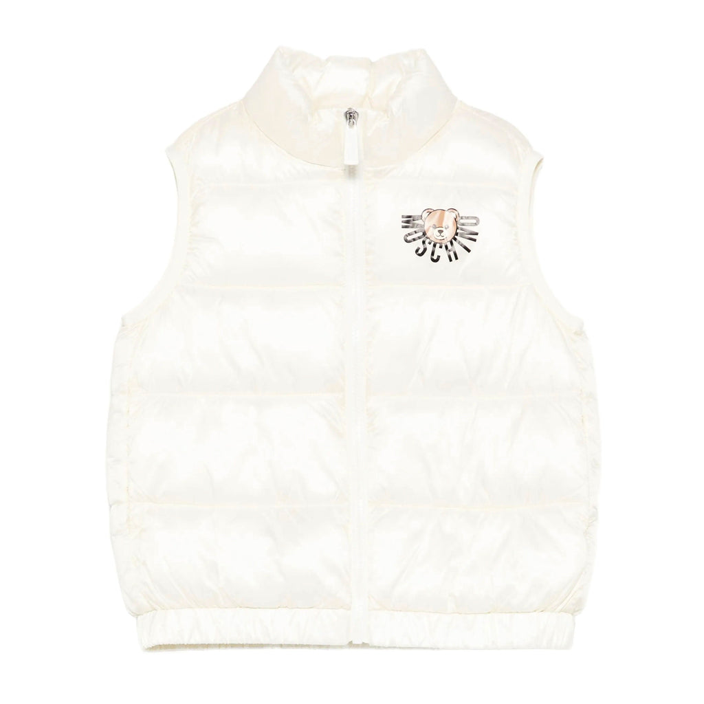 Moschino Kids Teddy Logo Padded Gilet