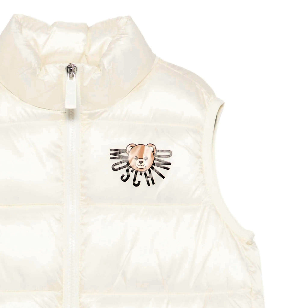 Moschino Kids Teddy Logo Padded Gilet