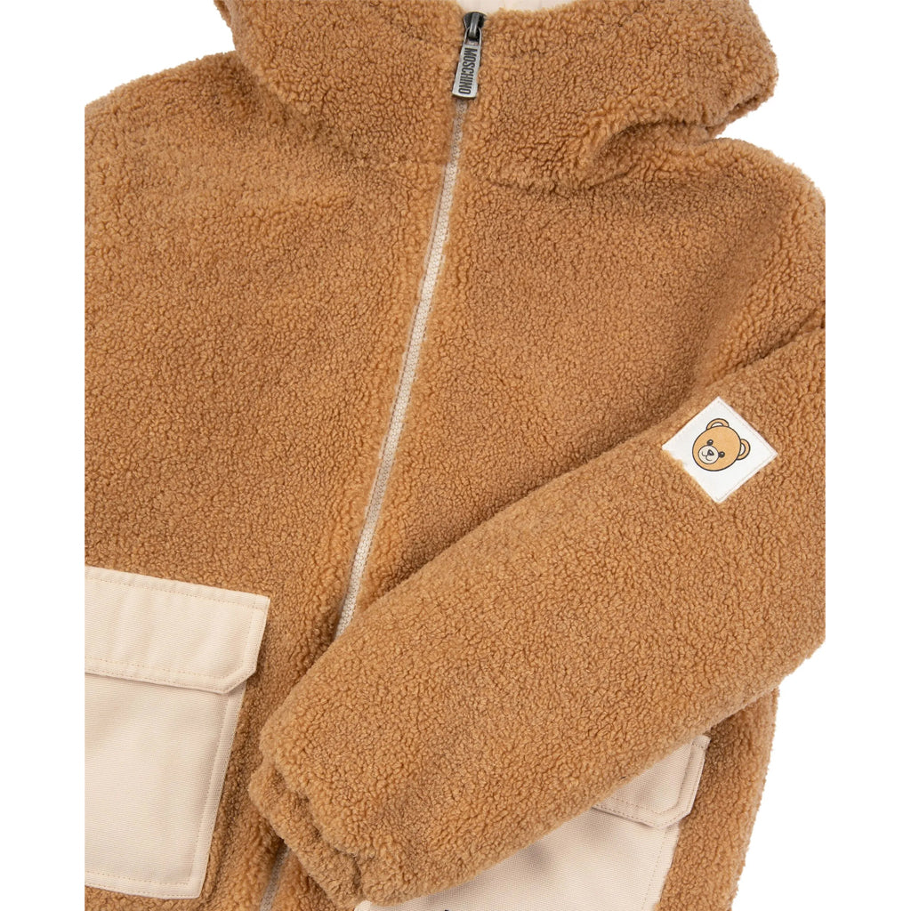 Moschino Kids Teddy Patch Hooded Jacket