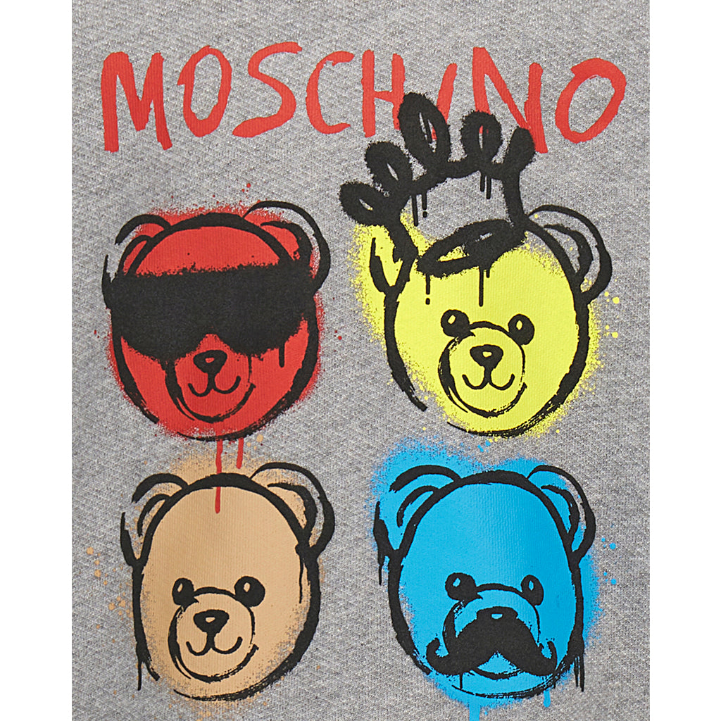 Moschino Kids Teddy Logo Hooded Sweatshirt
