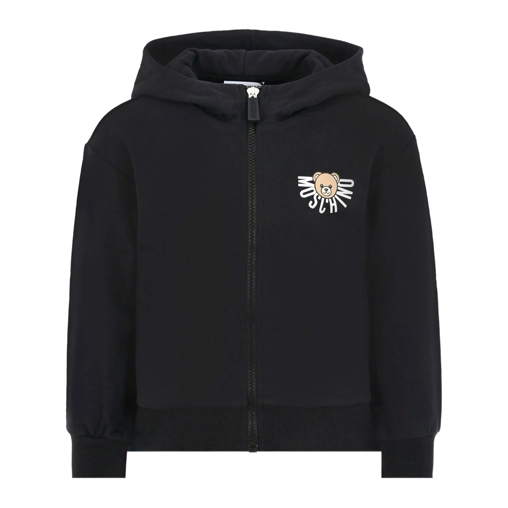 Moschino Kids Teddy Logo Hooded Sweatshirt