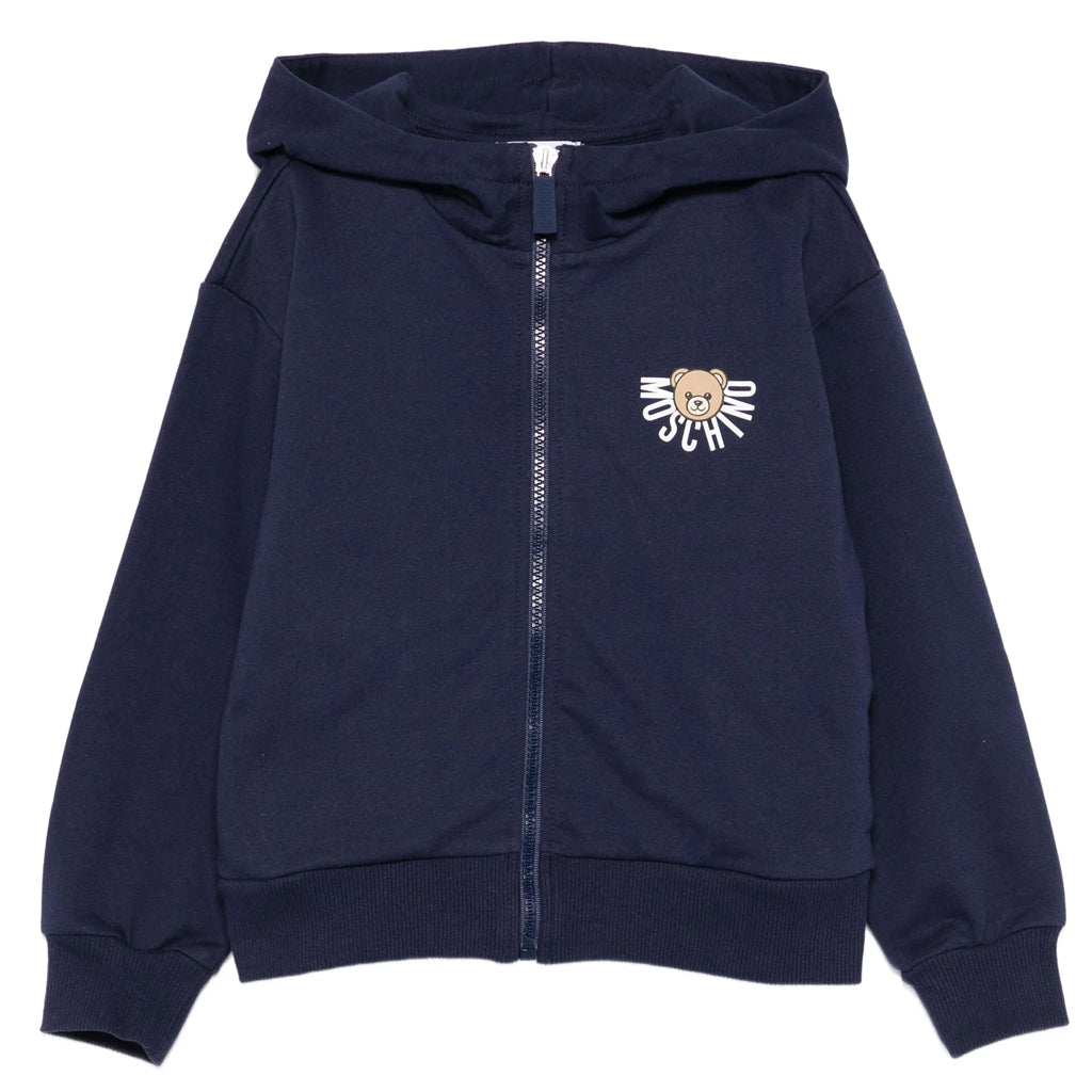 Moschino Kids Teddy Logo Hooded Sweatshirt