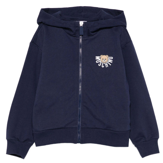 Moschino Kids Teddy Logo Hooded Sweatshirt