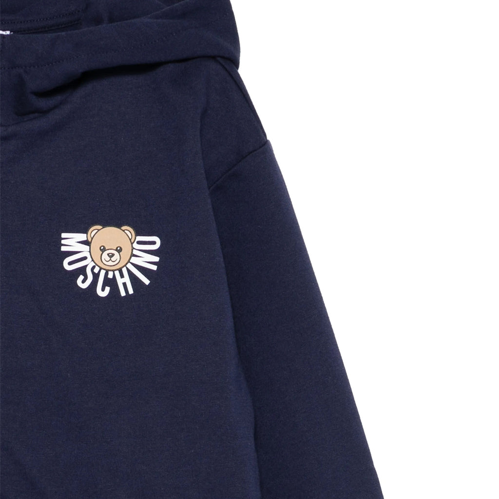 Moschino Kids Teddy Logo Hooded Sweatshirt