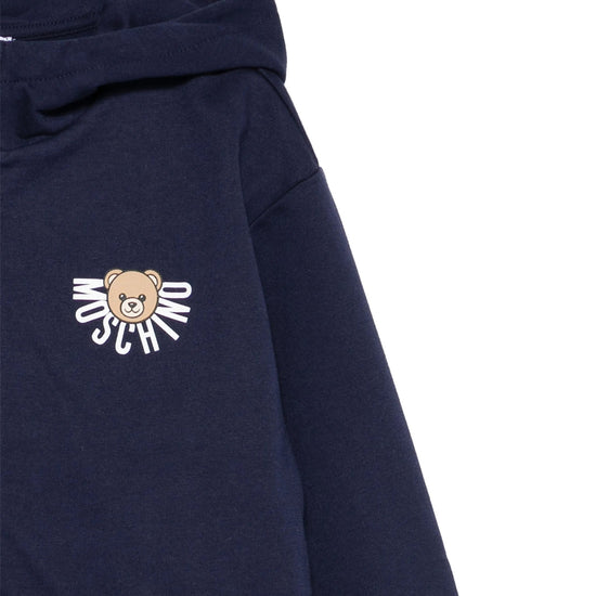 Moschino Kids Teddy Logo Hooded Sweatshirt