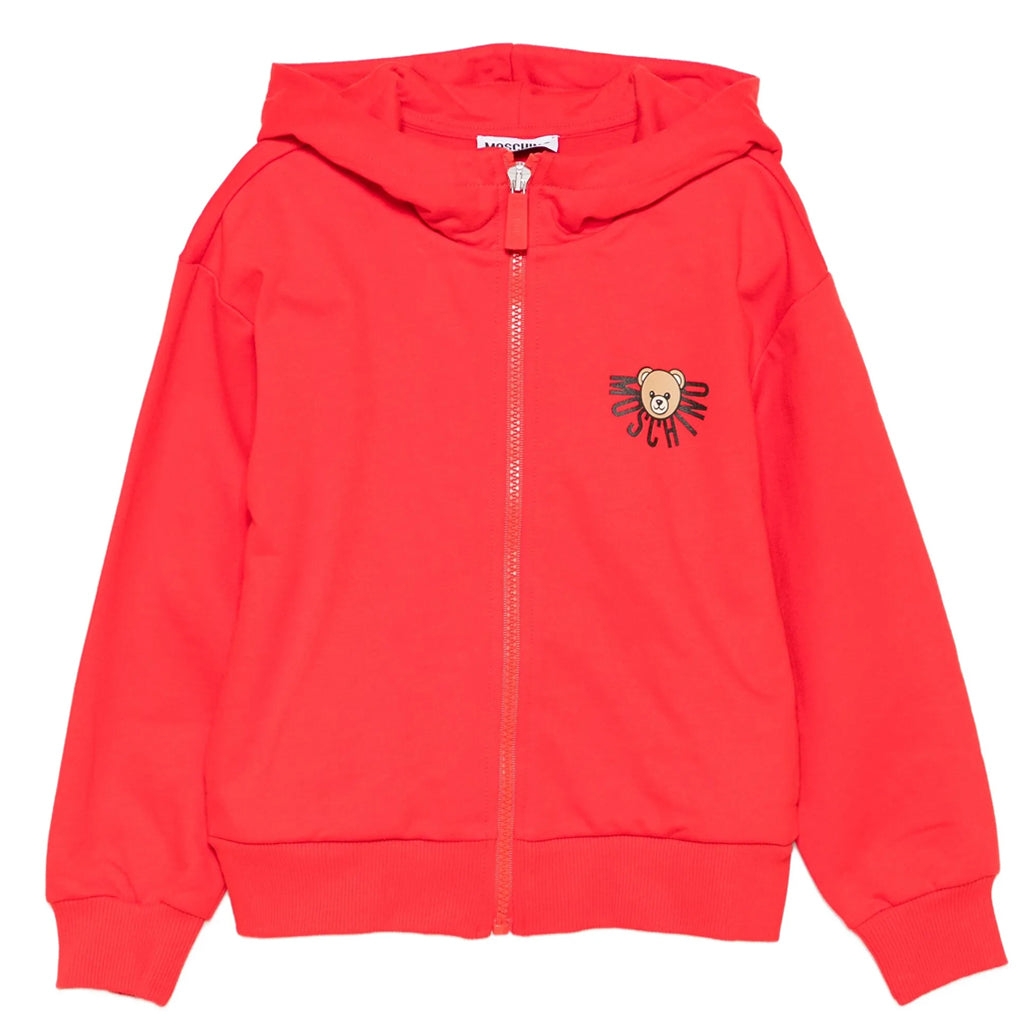 Moschino Kids Teddy Logo Hooded Sweatshirt