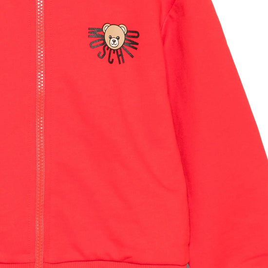 Moschino Kids Teddy Logo Hooded Sweatshirt