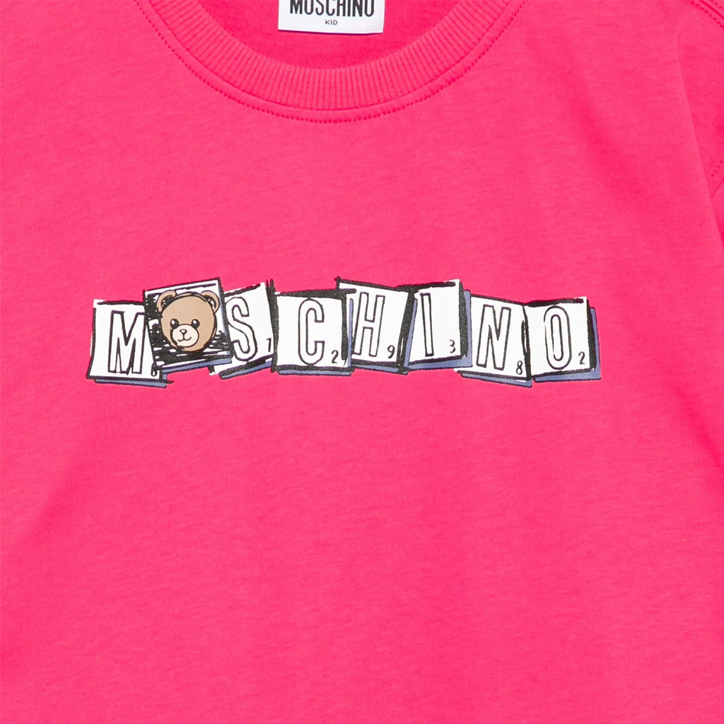 Moschino Kids Teddy Logo Maxi T-shirt