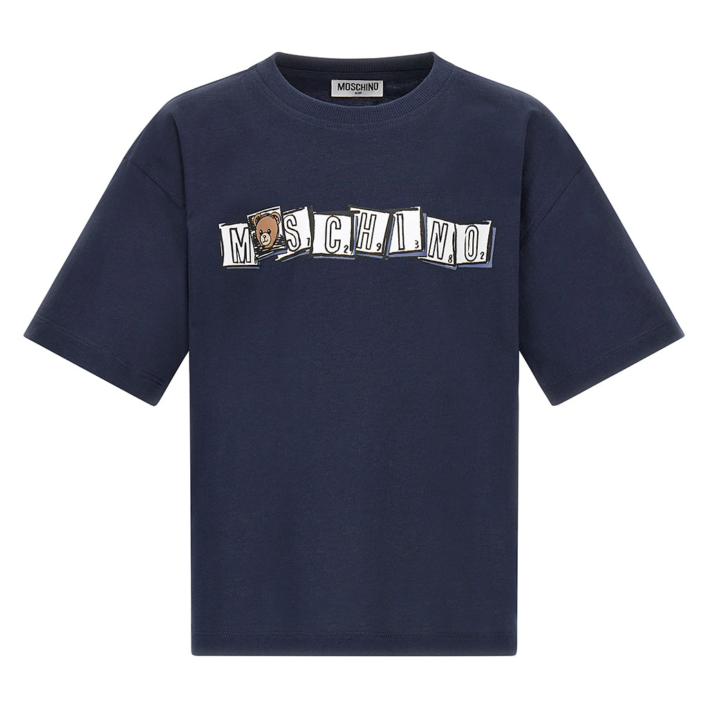 Moschino Kids Teddy Logo Maxi T-shirt