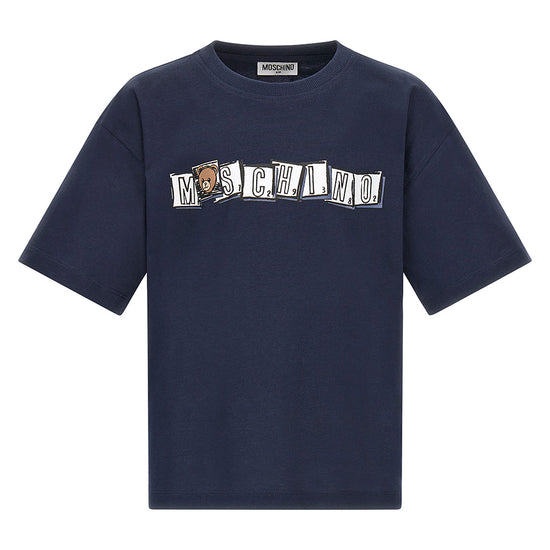 Moschino Kids Teddy Logo Maxi T-shirt