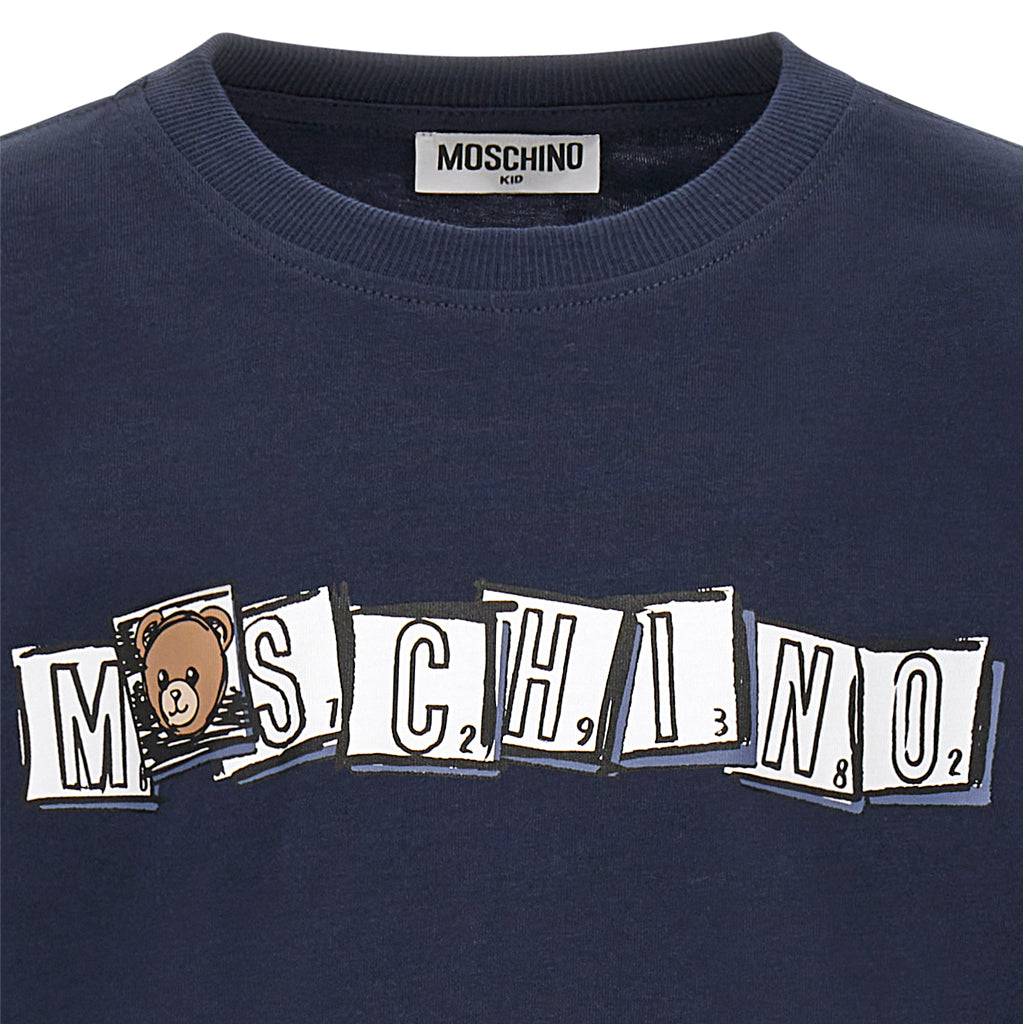 Moschino Kids Teddy Logo Maxi T-shirt