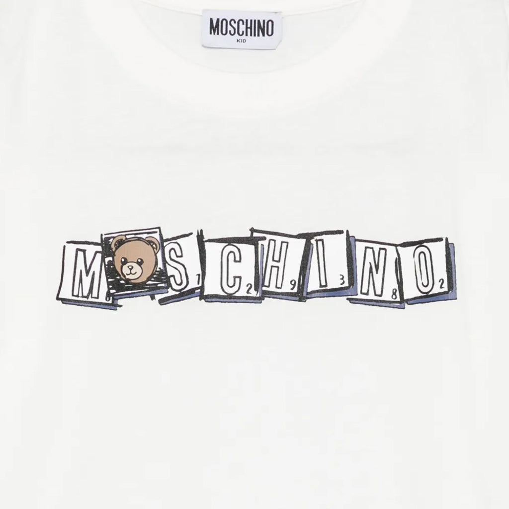 Moschino Kids Teddy Logo Maxi T-shirt