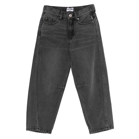 Moschino Kids Teddy Logo Denim Trousers