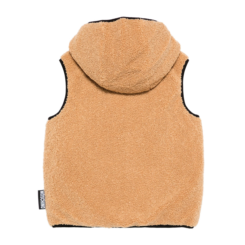 Moschino Kids Teddy Patch Hooded Gilet