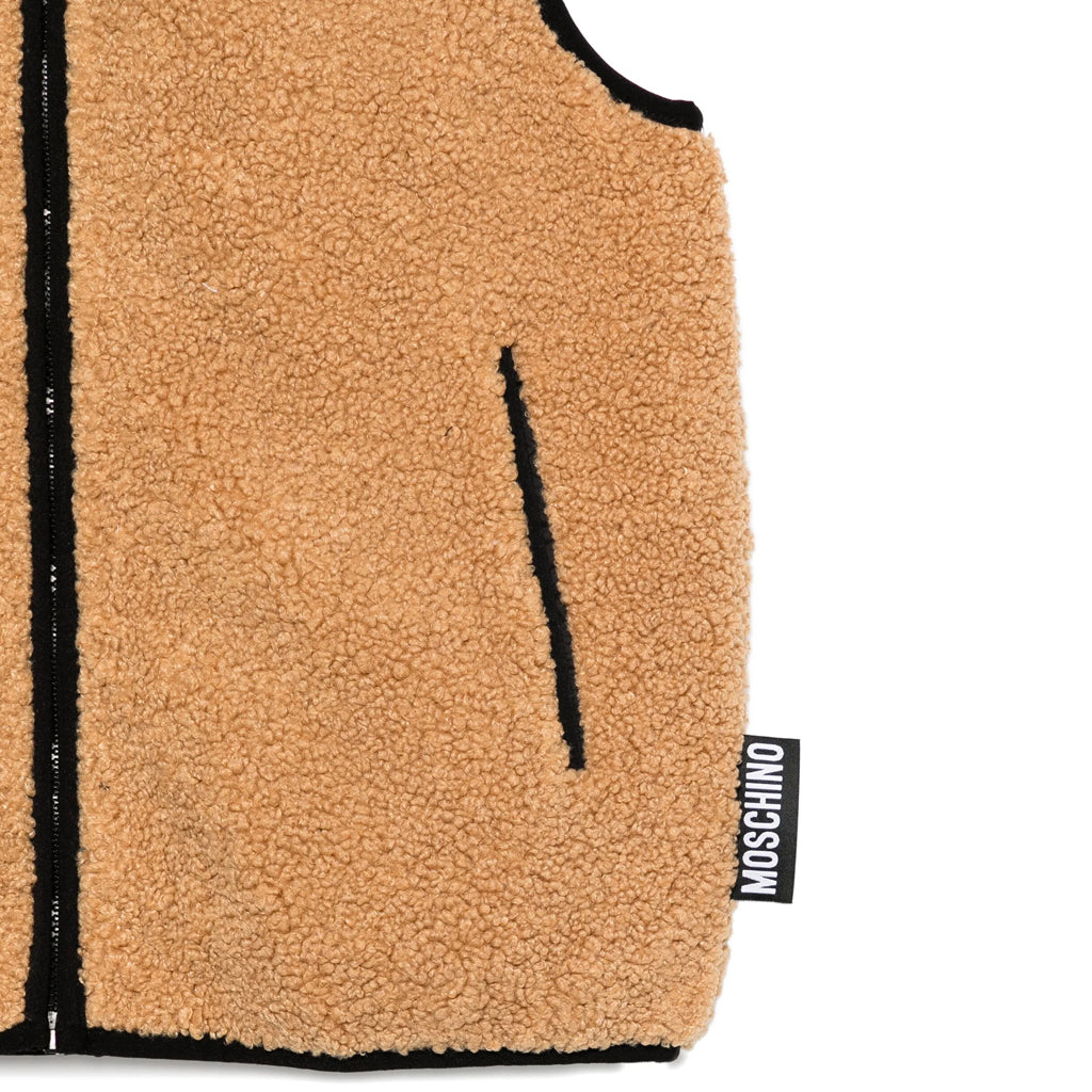 Moschino Kids Teddy Patch Hooded Gilet