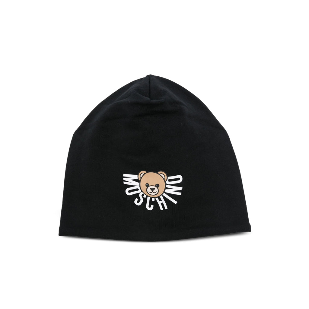 Moschino Kids Teddy Logo Beanie Hat