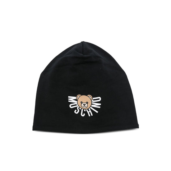 Moschino Kids Teddy Logo Beanie Hat