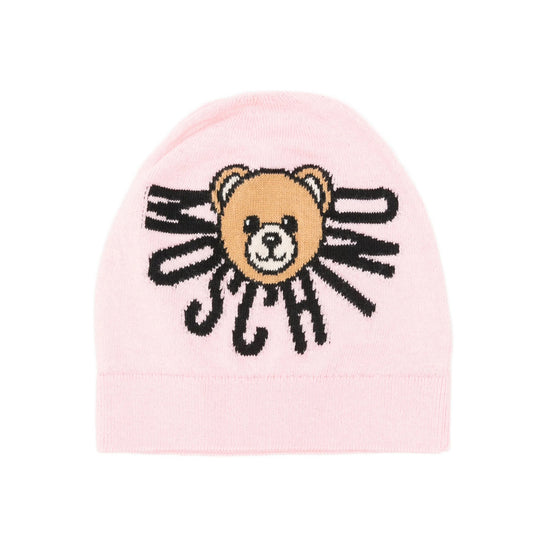 Moschino Kids Teddy Logo Beanie Hat