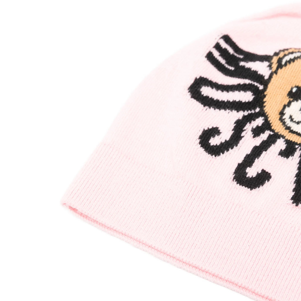 Moschino Kids Teddy Logo Beanie Hat