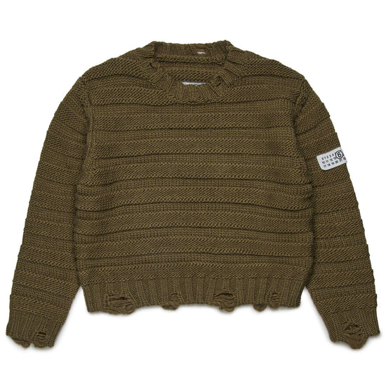 MM6 Kids Cable Knit Sweater