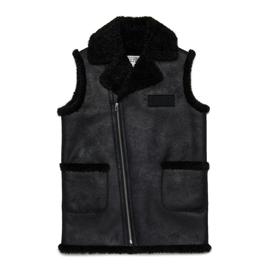 MM6 Kids Faux Leather Gilet