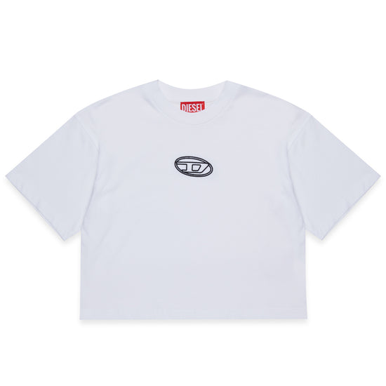 Diesel Kids Cropped Logo T-shirt