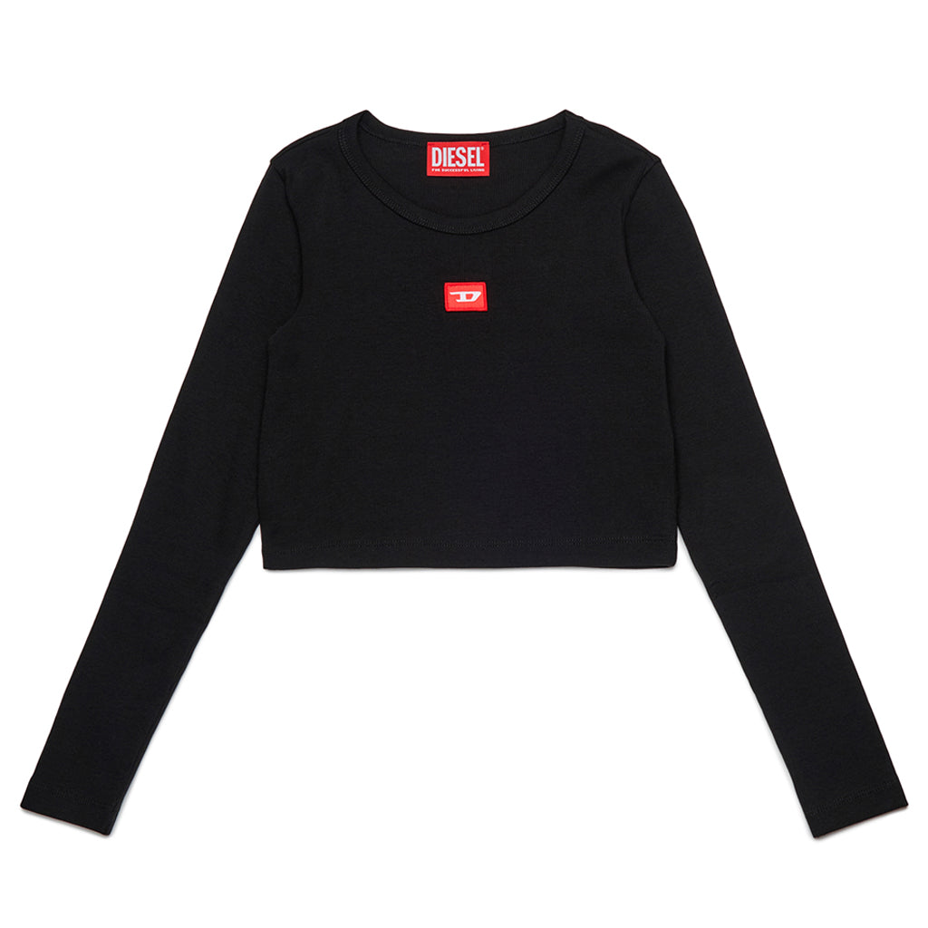 Diesel Kids Cropped Logo T-shirt
