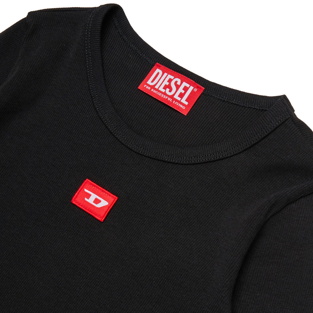 Diesel Kids Cropped Logo T-shirt