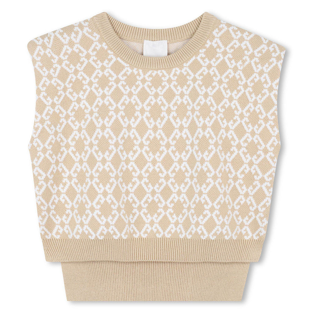 Givenchy Kids Logo Knit Top With Skirt Set