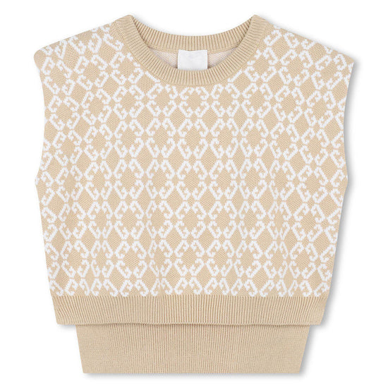 Givenchy Kids Logo Knit Top With Skirt Set