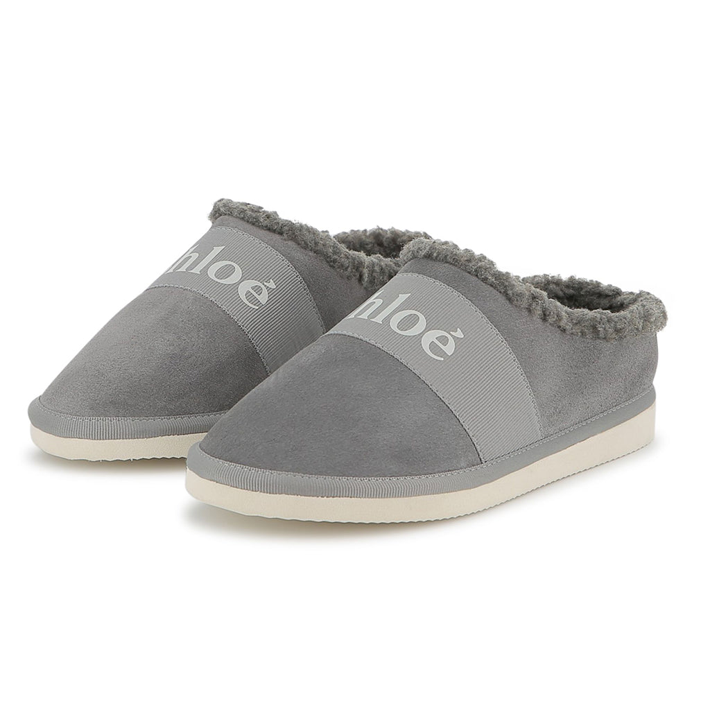Chloé Kids Logo Slippers