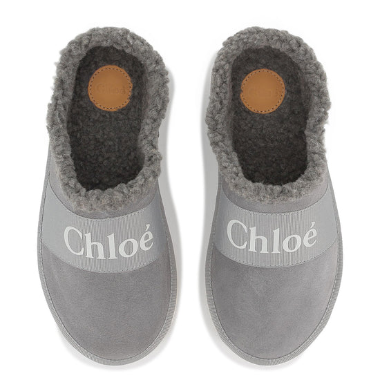 Chloé Kids Logo Slippers