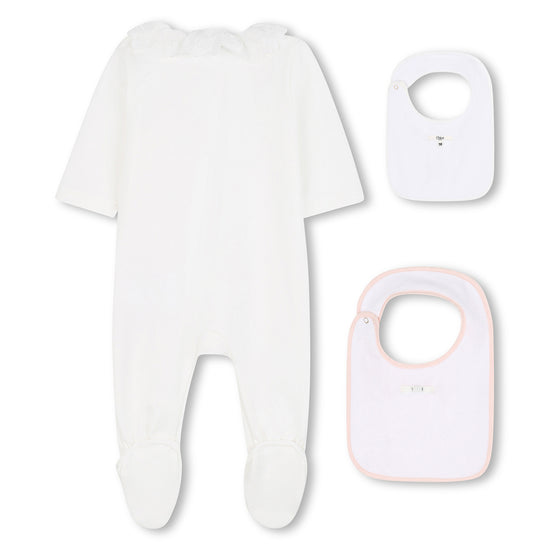 Chloé Kids Romper and Bibs Set
