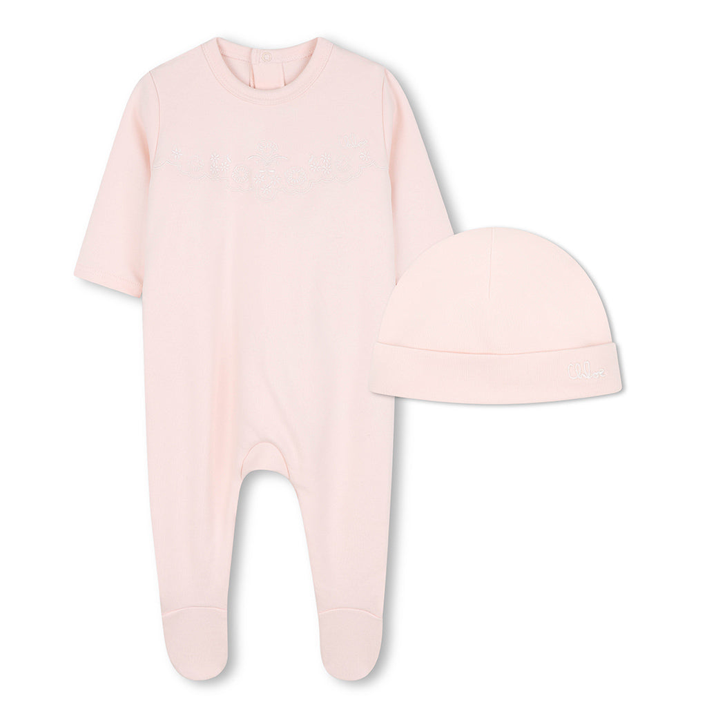 Chloé Kids Beanie Hat and Romper Set