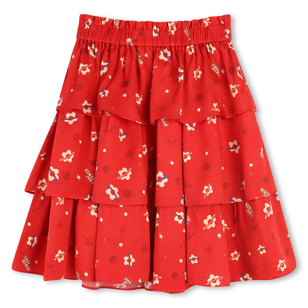 Kenzo Kids Floral Viscose Skirt