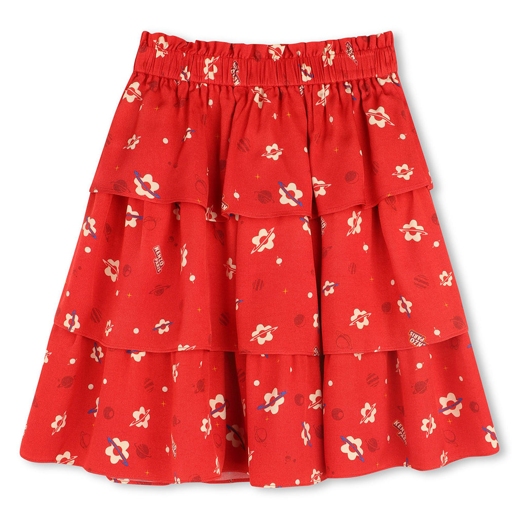 Kenzo Kids Floral Viscose Skirt