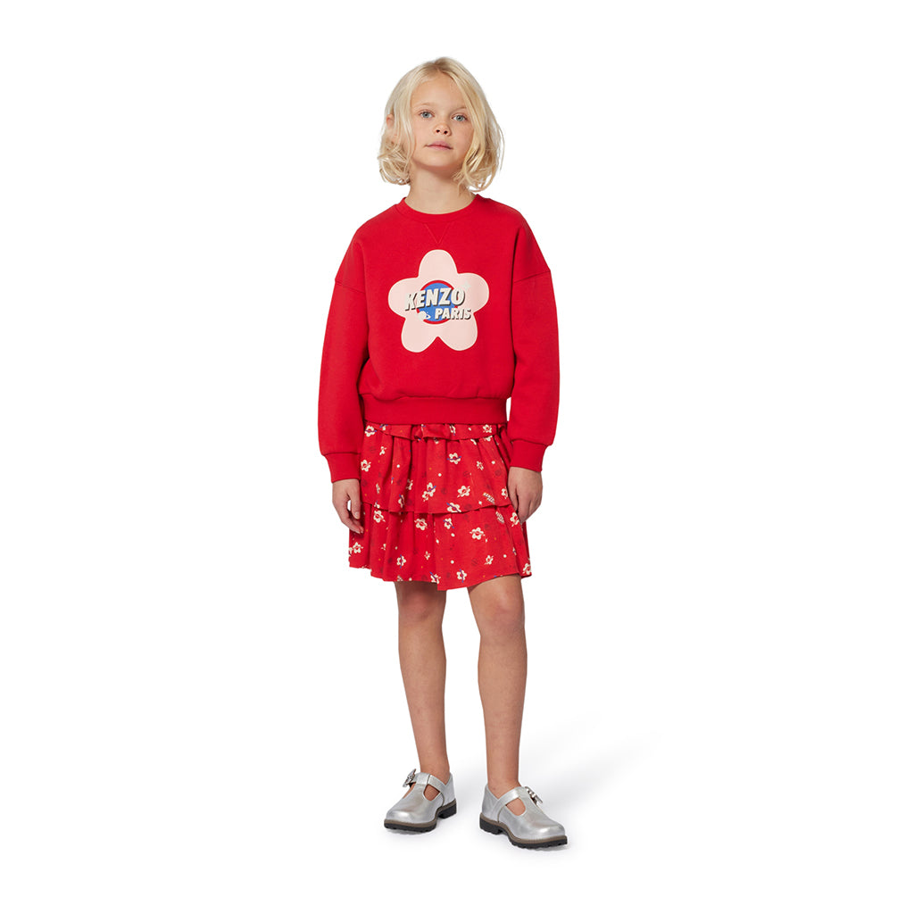 Kenzo Kids Floral Viscose Skirt