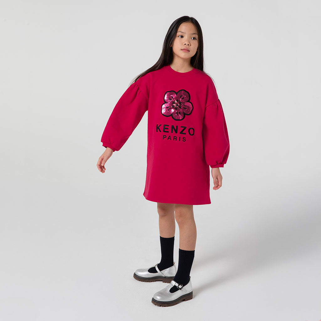 Kenzo Kids Boke Flower Sweatshirt Dress