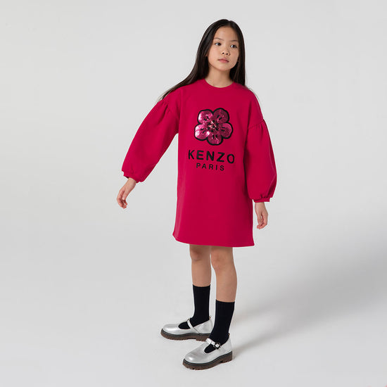 Kenzo Kids Boke Flower Sweatshirt Dress