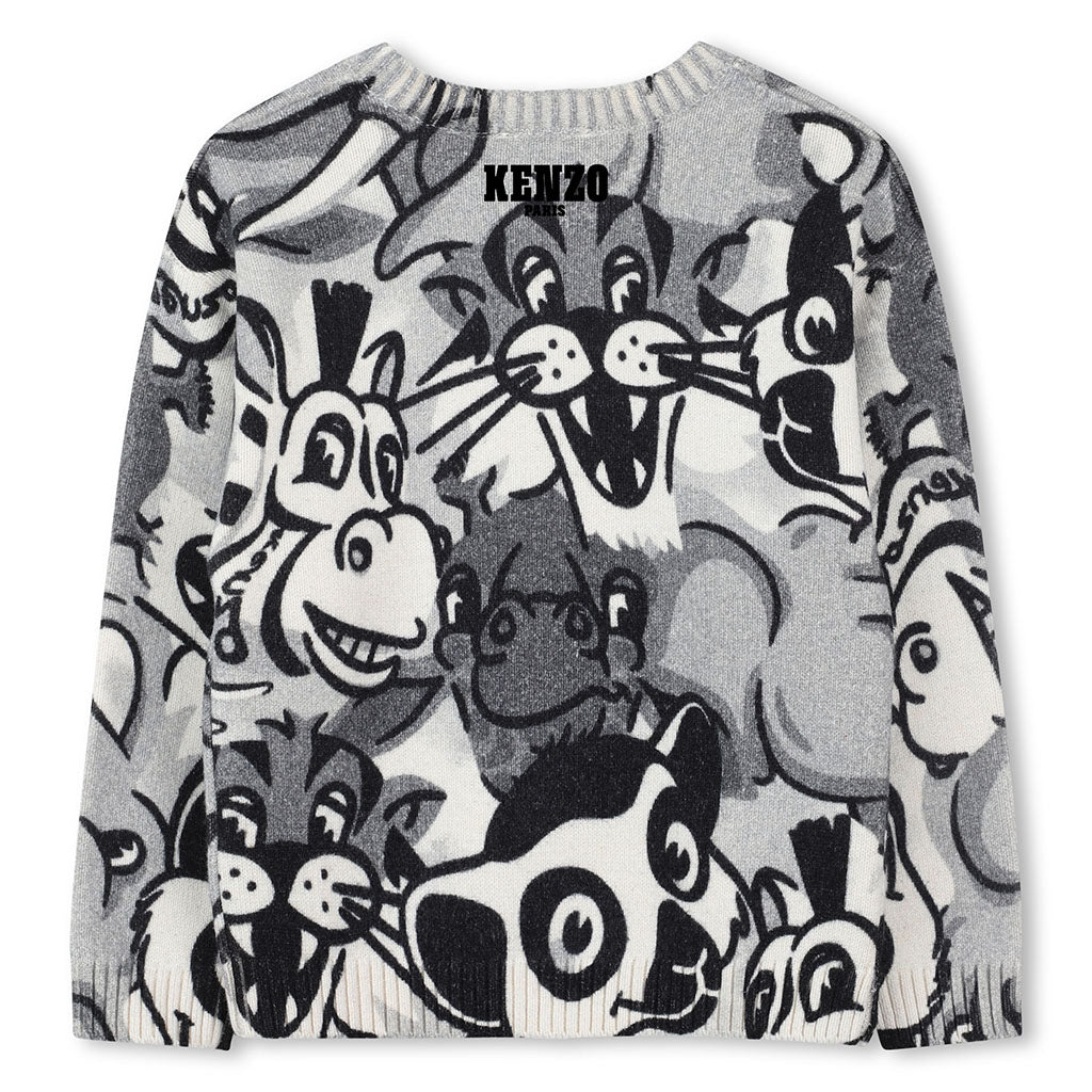 Kenzo Kids All-Over Funny Graphic Sweatshirt