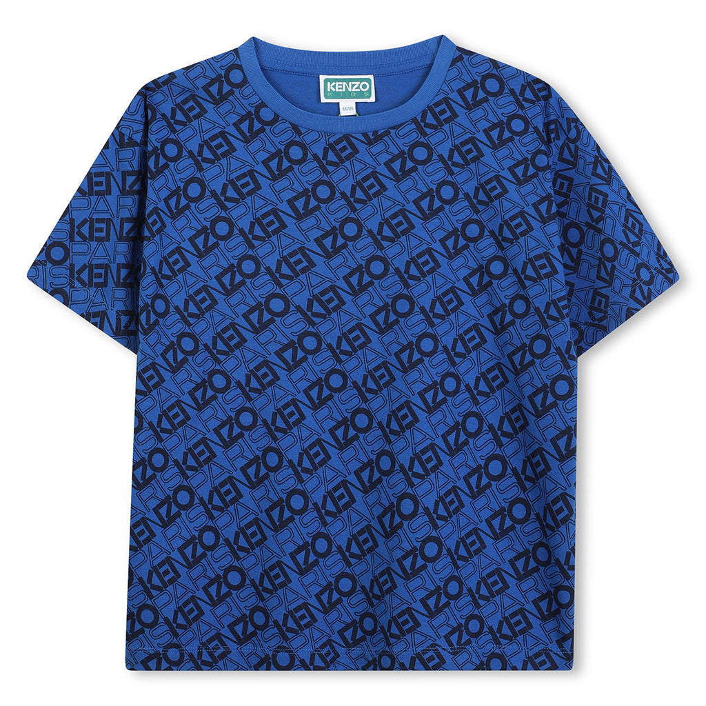 Kenzo Kids Logo All-Over T-shirt