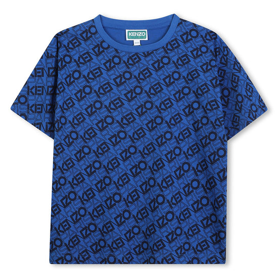 Kenzo Kids Logo All-Over T-shirt