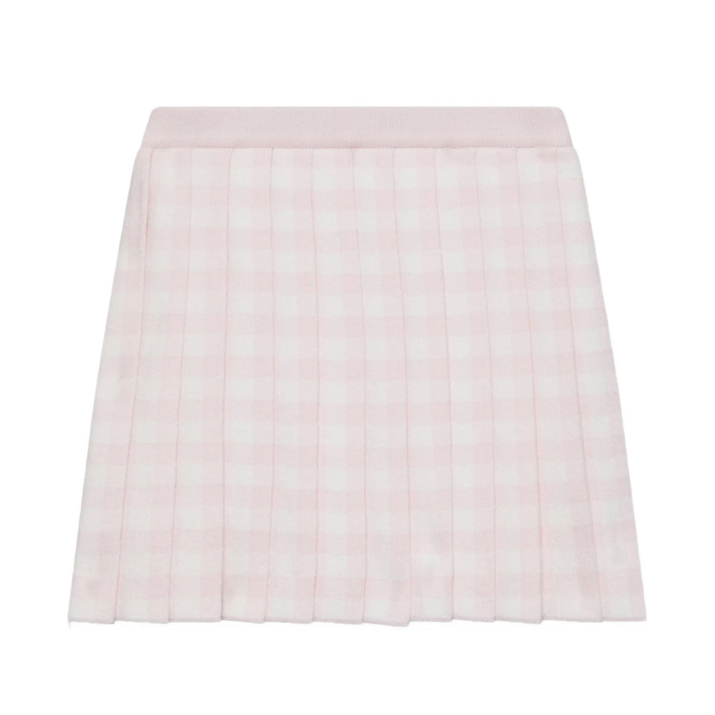 Thom Browne Kids Knit Pleated Skirt