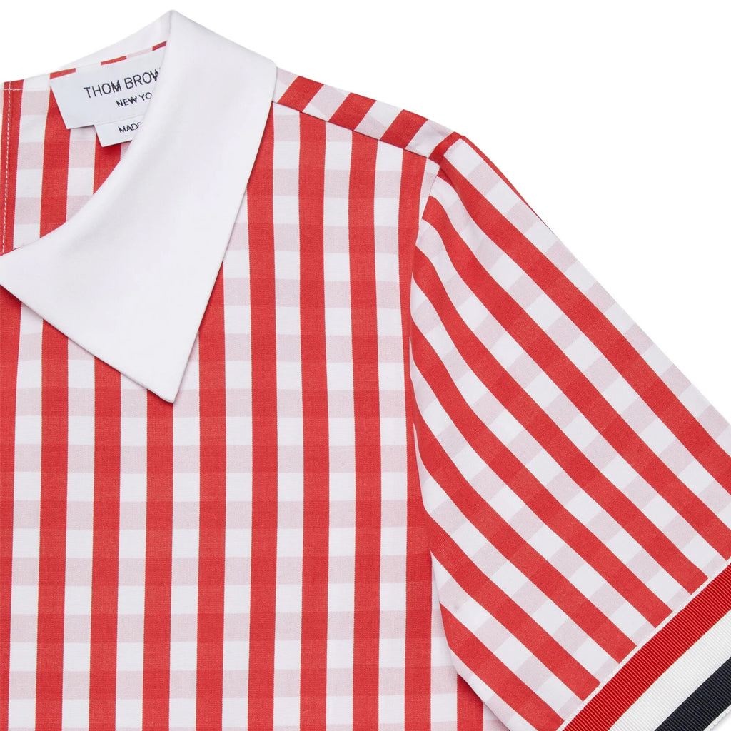 Thom Browne Kids Pleated Skirt Dress