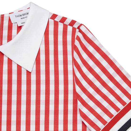 Thom Browne Kids Pleated Skirt Dress