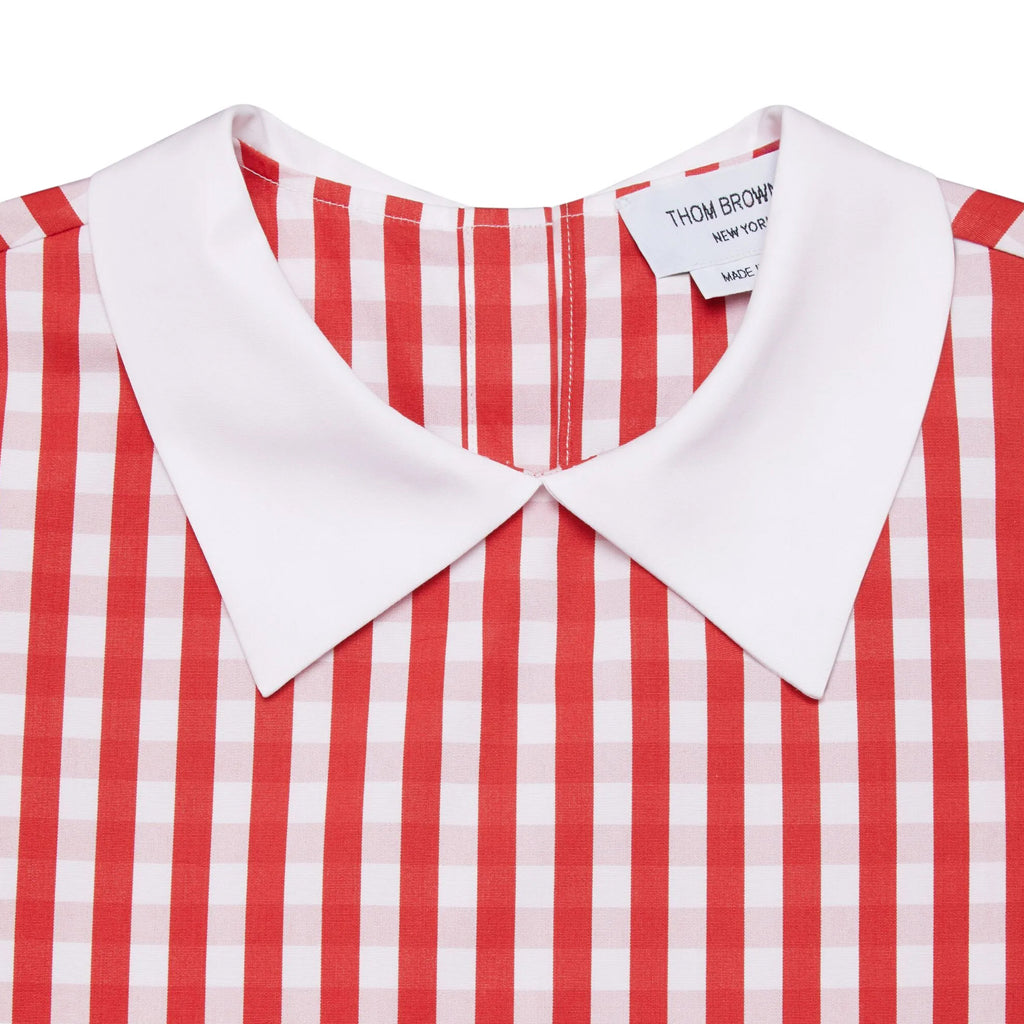 Thom Browne Kids Pleated Skirt Dress