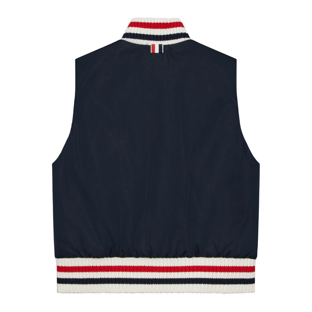 Thom Browne Kids Padded High Rib Vest