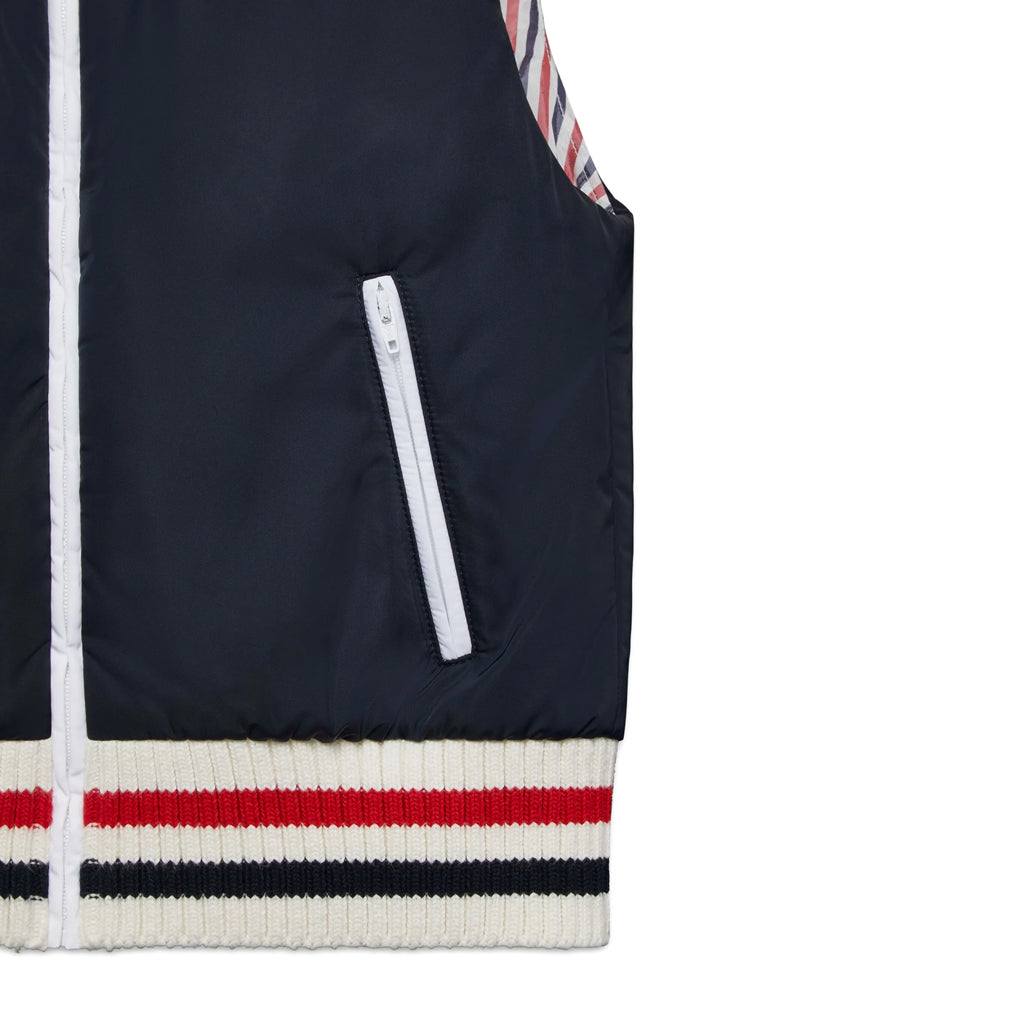Thom Browne Kids Padded High Rib Vest